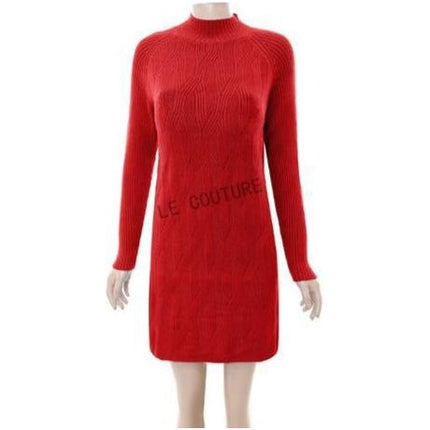 Sexy Knitted Long Sleeve Dress