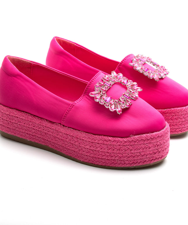 Krystal Rhinestone Decorated Platform Shoes