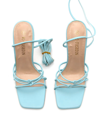 Bow Detail Strappy Heel Sandals.