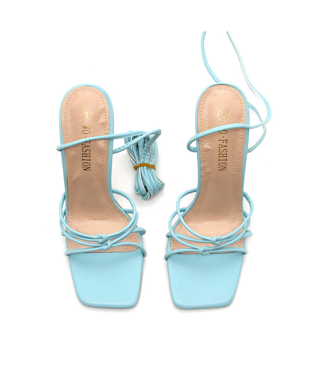 Bow Detail Strappy Heel Sandals.