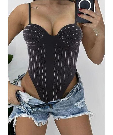 Sexy Night Club Outfits Corset Bodysuit.