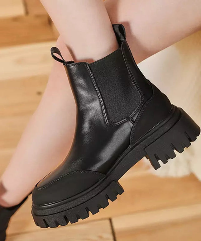 Chunky Heel Project Ankle Boots