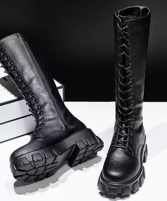 Sexy High Boots Knee-high Pu Boots High Heels