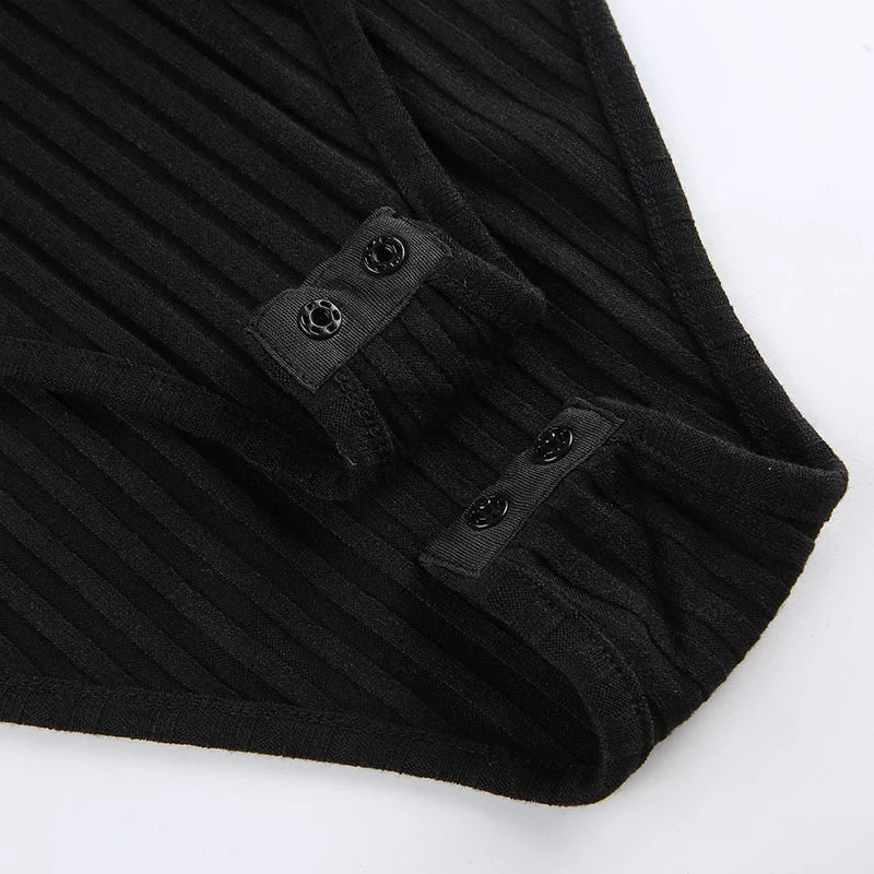 Ribbed Knit Bodysuit Turtleneck – YELLOW SUB TRADING