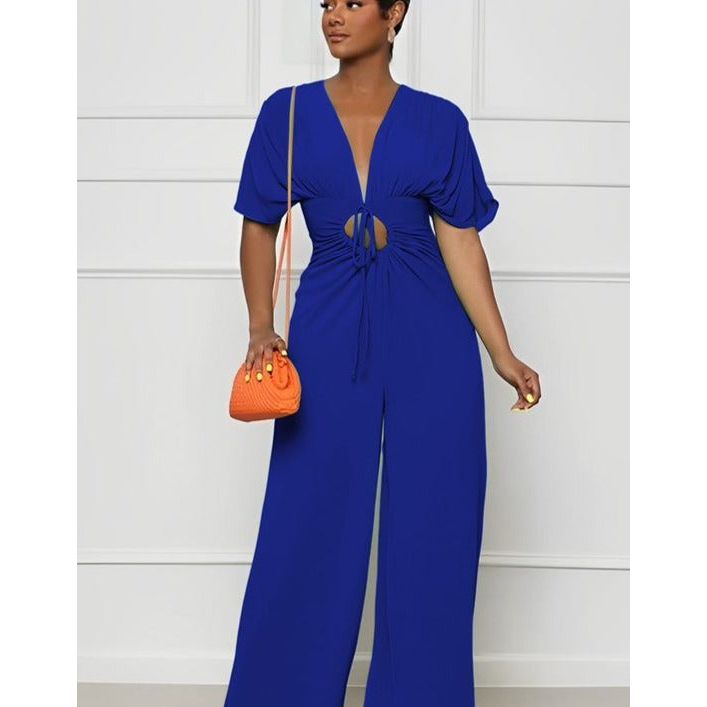 Vintage V-Neck Jumpsuit – YELLOW SUB TRADING