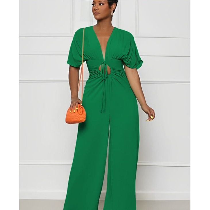 Vintage V-Neck Jumpsuit – YELLOW SUB TRADING