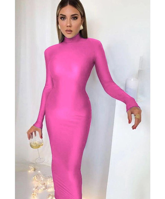 Long Sleeve Turtleneck Dress