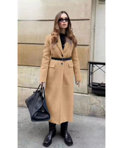 Vintage Buttoned Long Coat