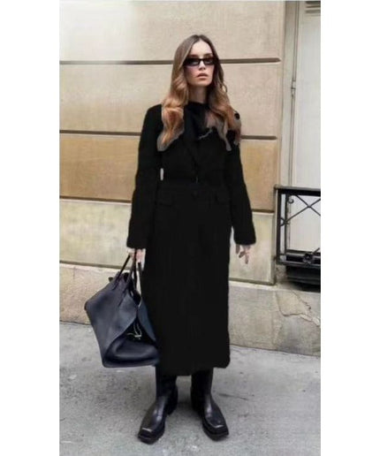 Vintage Buttoned Long Coat