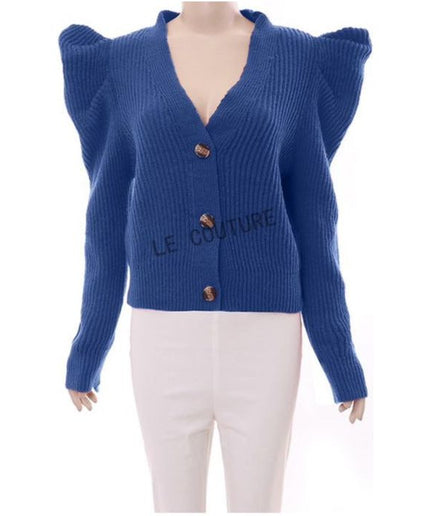 Knitted V-Neck Top