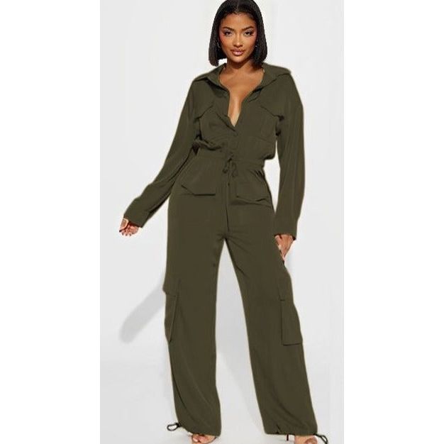 Vintage Cargo Jumpsuit