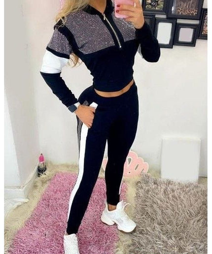 Glitter Zipper Tracksuits