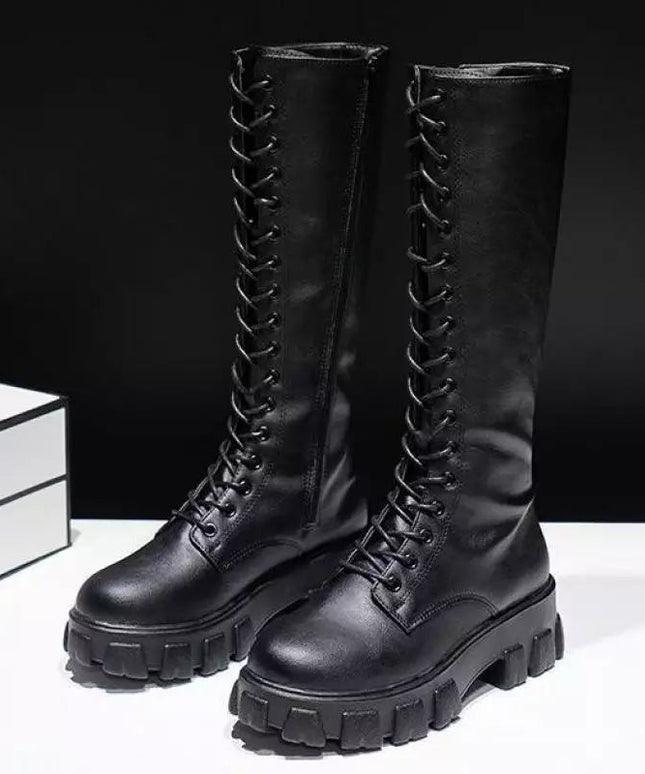 Sexy High Boots Knee-high Pu Boots High Heels