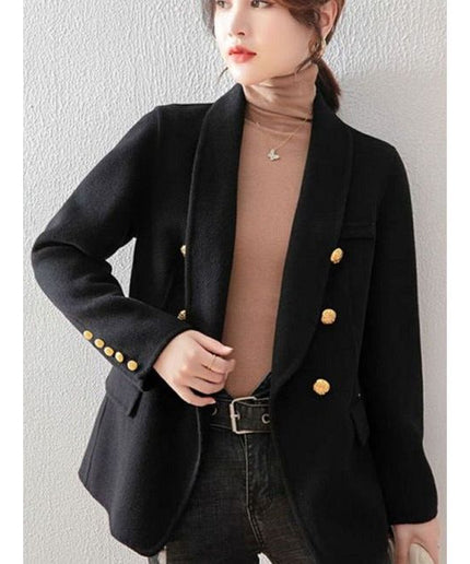 Buttoned Double Breasted Blazer