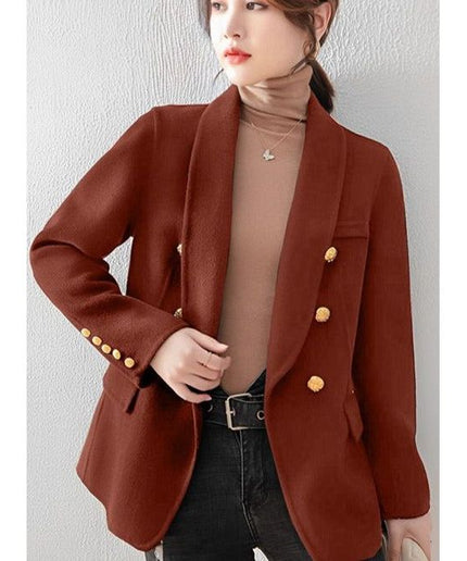 Buttoned Double Breasted Blazer