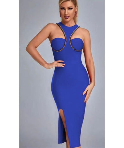 Sleeveless Bandage Midi Dress