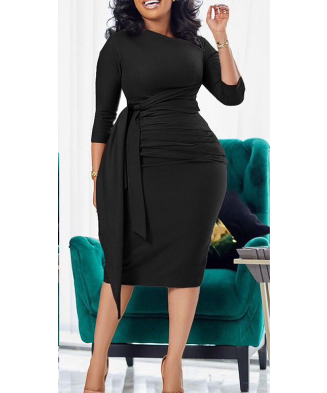 Bodycon Slim Midi Dress.