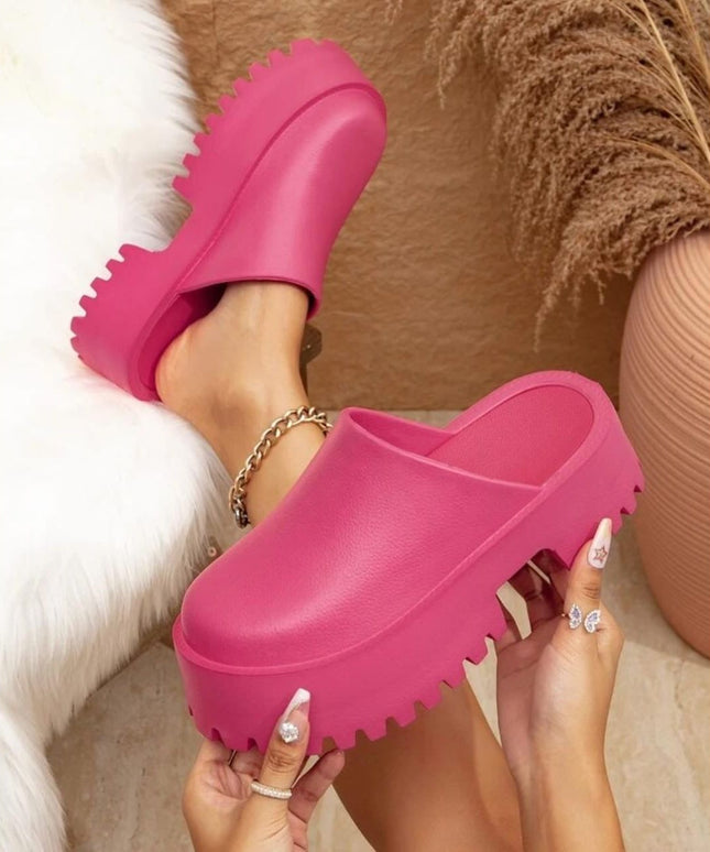 Chunky Non-slip Lightweight Slip-on Pumps