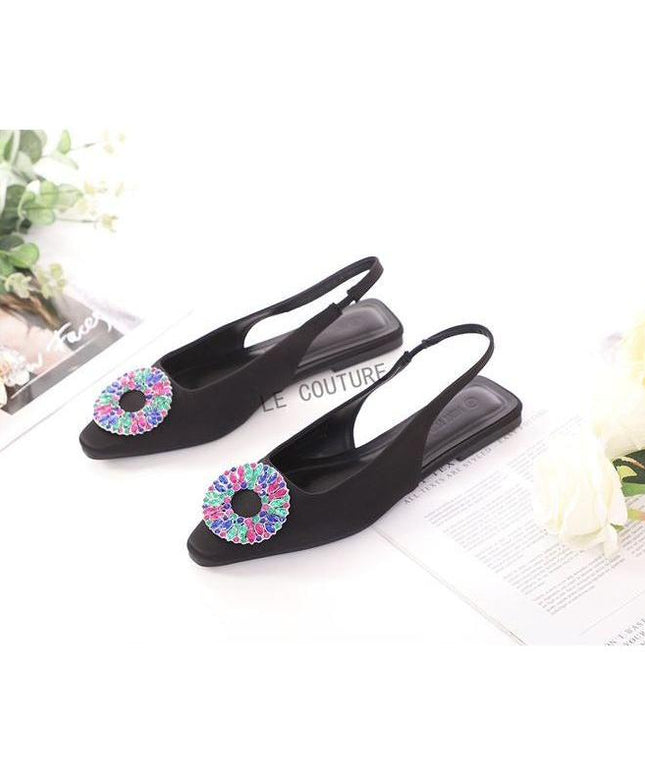 Pointed Toe Glitter Sandals