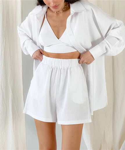 Loose Casual Cotton 3 Piece Sets