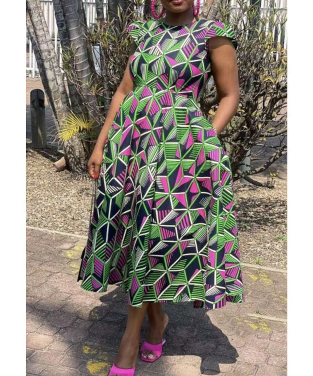 African Print Pocket Ankara Dress