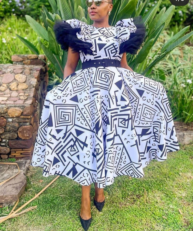 Printed Ankara Traditional Dress