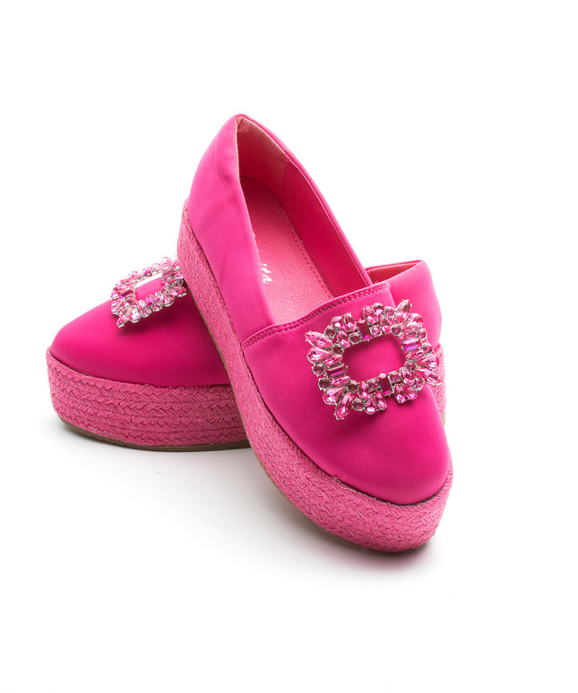 Krystal Rhinestone Decorated Platform Shoes