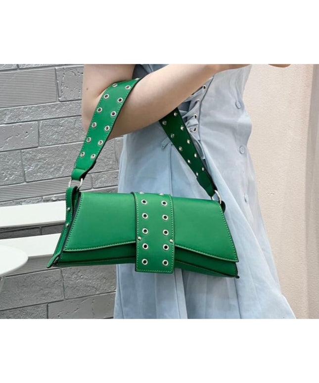 Portable Leather Flap Handbag