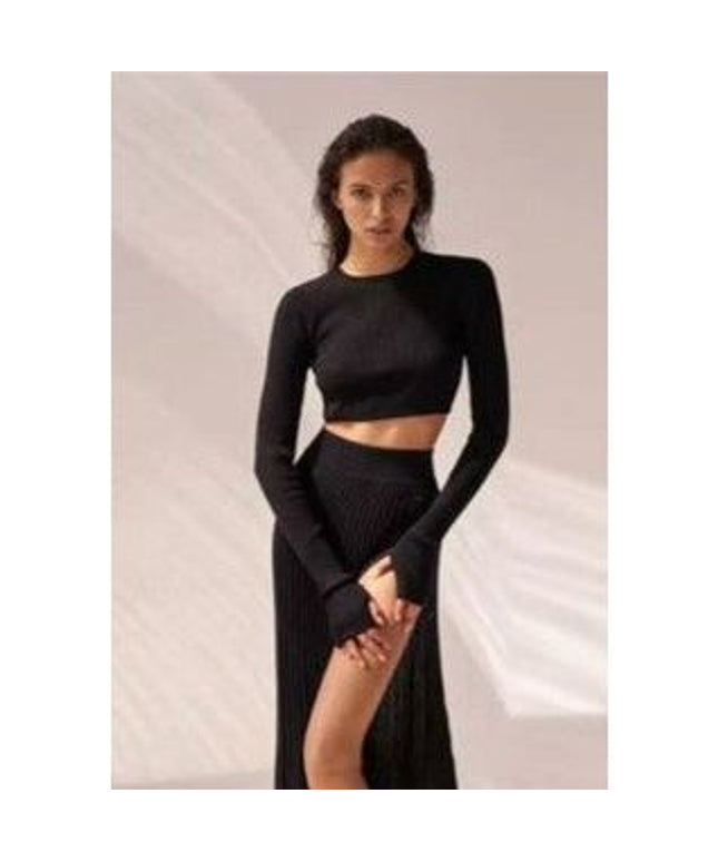 Sexy Knitted Top & Skirt Set