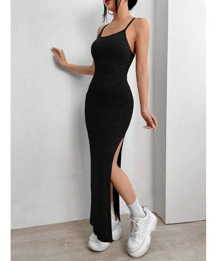 Side Slit Sexy Sleeveless Dress