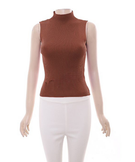 Turtleneck Sleeveless Top