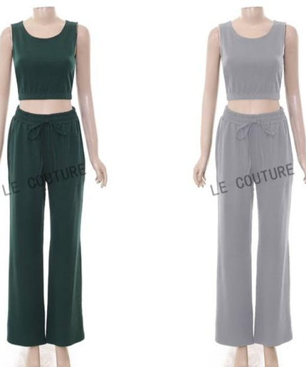 Sexy Sleeveless Top And Pant Set