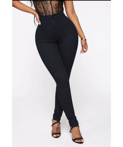 High Waisted Black skinny Jeans