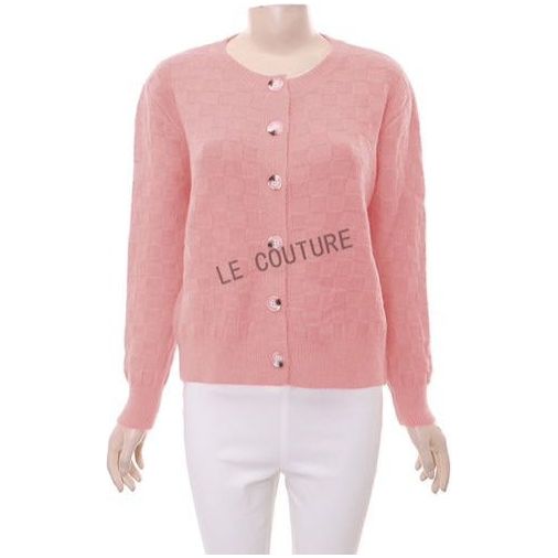 Buttoned Knitted Long Sleeve Top