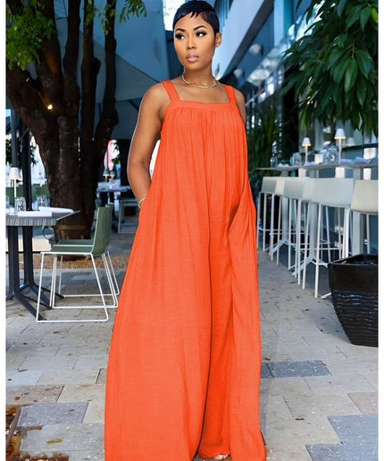 Sleeveless Wide Leg Jumpsuit