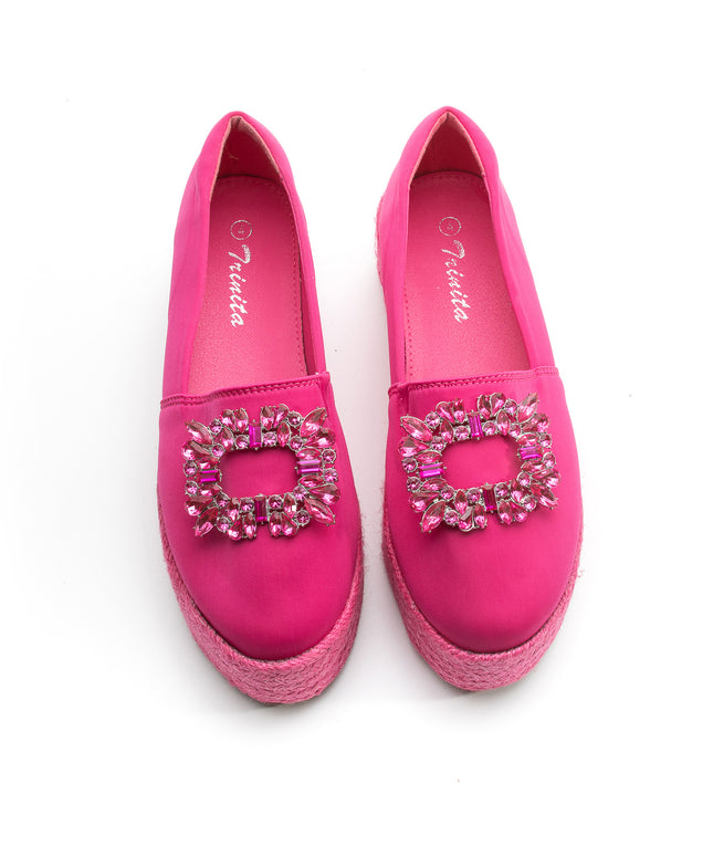 Krystal Rhinestone Decorated Platform Shoes