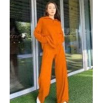 Knitted Zip Neck Top and Pant Set