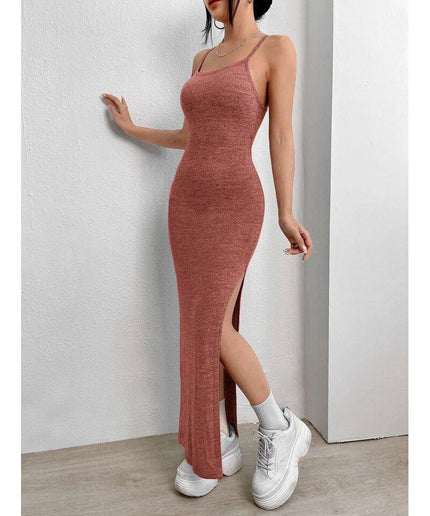 Side Slit Sexy Sleeveless Dress