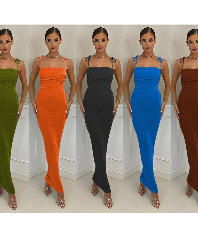 Sleeveless Long Bodycon Dress