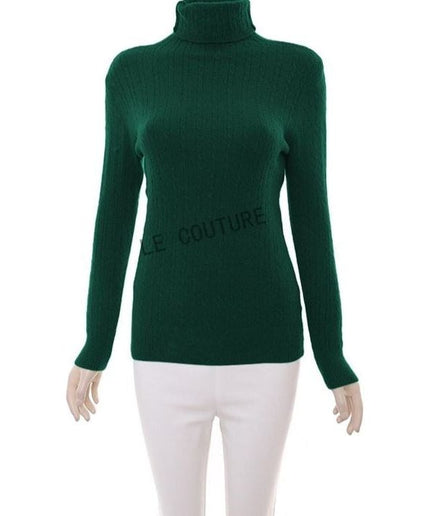 Knitted Turtleneck Top