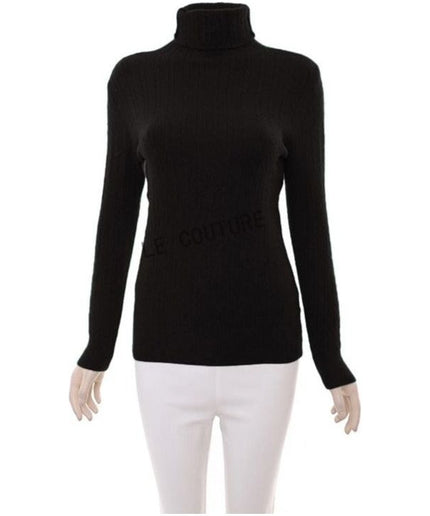 Knitted Turtleneck Top