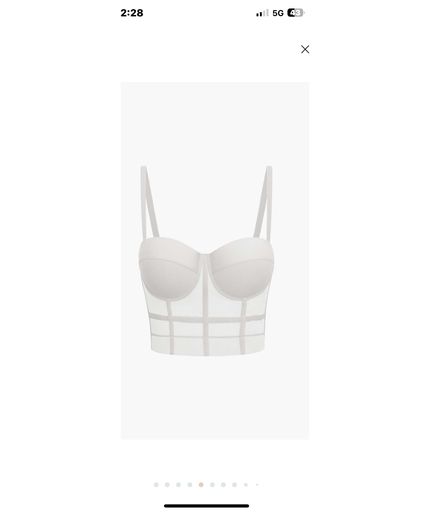 Corset mesh push up bra