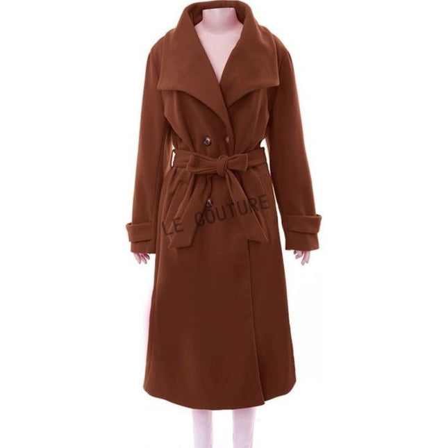 Vintage Turndown Collar Coat