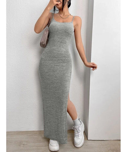 Side Slit Sexy Sleeveless Dress