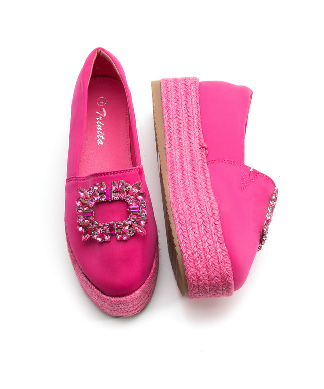 Krystal Rhinestone Decorated Platform Shoes