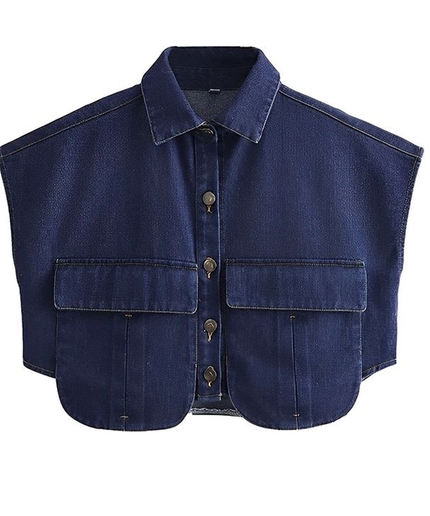 Denim Short Sleeve Shirt.