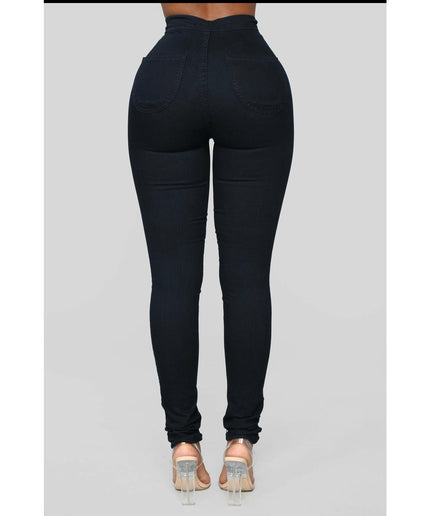 High Waisted Black skinny Jeans