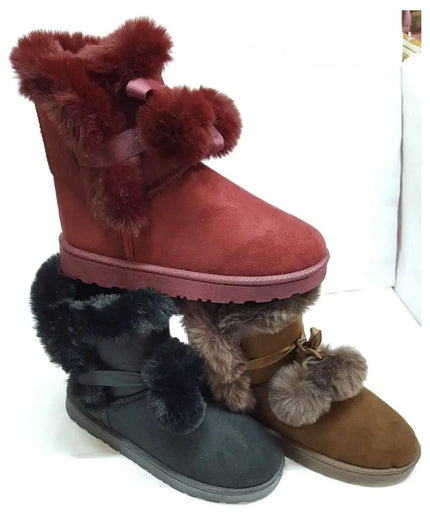 Warm Fur Cute Suede Winter Shoes