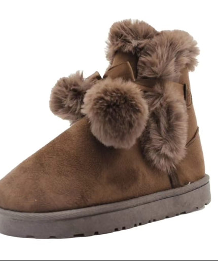 Warm Fur Cute Suede Winter Shoes