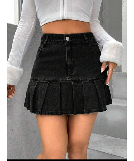 Sexy Girl Pleated Mini Skirt